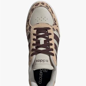 adidas Beige Brown Leopard-Accent Breaknet Sleek Handballz. Sold out on Amazon
